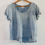 Cloth & Stone  100% cotton Blue Washed Tee Size XS Photo 0