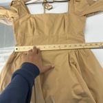 Anthropologie By Womens Dress M Square Neck Poplin Mini Crop Sleeve Fit & Flare Photo 14