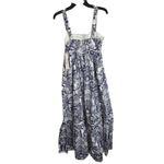 The White Lotus x Aqua Maxi Dress Blue White Print Sleeveless Pockets XS Photo 8