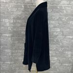 Chenault Textured Black Knit Open Cardigan Size XL Photo 2