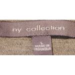 Ny Collection Sheath Dress V-Neck Career Casual Gray Dress Size L Photo 2