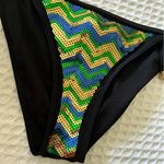 COOGI VINTAGE  chevron‎ sequin bikini bottoms SIZE MEDIUM side tie Y2K Photo 3