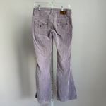 Bella Dahl Womens Corduroy Flare Leg Low Rise Pants sz 28 Purple Boho Photo 5