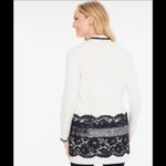 Chico's Cream Black Lace Drama Long Cardigan - 2 Photo 2