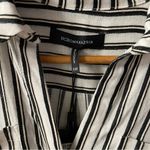 BCBGMAXAZRIA  White Striped Long Sleeve Maxi Shirt Dress Size XXS NWT Photo 2