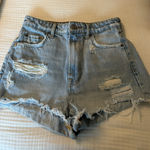 ZARA Light Wash Jean Shorts Photo 0