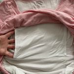 Motherhood Maternity Nursing Striped Red & White Tee, size S Photo 5