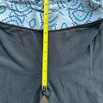 Aerie  Blue Abstract Waistband Yoga Pants in Navy Size Small Short 10s Fashion Photo 3