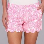 Lilly Pulitzer  she's a fox buttercup shorts scalloped chinos Barbie pink print Photo 7