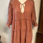 Anthropologie En Crème Cotton Paisley Embroider Boho Ruffled Hem Top Medium Photo 2