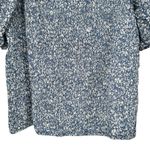 Zenobia Blue All Over Smocked Floral Print Top size 2X NWT Short Puff Sleeves Photo 2