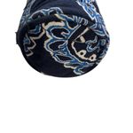 Vera Bradley Retired Blue Bandana Brush Pencil Makeup Zip Case/ Roll Lined NWOT Photo 2