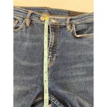 All Saints Roxanne Dark Blue Denim Stretch Ankle Raw Hem Jeans Sz 31 Slim Skinny Photo 9