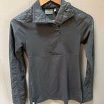 Athleta Quilted Half Zip Pullover Jacket Vortex Gray 138219 XXS Photo 0