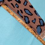 Miss Look scooped neck long sleeve sweater bold animal print fringe hems size 2X Photo 10