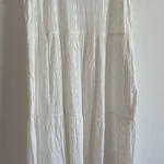 Crown & Ivy  Dress Women's Size‎ Small White Tiered Cotton Preppy Coastal Beachy Photo 0
