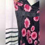 Trina Turk  Black Tank with Pink Floral Design Photo 4