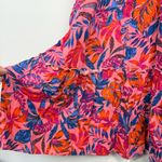 Terra & Sky NWT Tropical Floral Tiered Sleeveless Maxi Dress Pink Plus Size 14W Photo 6