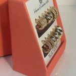 House of Harlow 1960 Set of 6 Gold Tone Hoop Earrings Lead Safe Nickel Free Photo 3