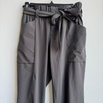 Athleta Skyline Pants Womens Size 2 XS Gray Grey Elastic Waist Stretch Belted Photo 2