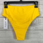 Ellejay - Carolyn High-Rise Lemon Swim Bottom - M Photo 4