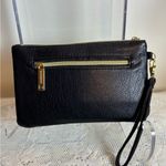 Liz Claiborne Black Leather Wristlet w/ Charger Photo 2