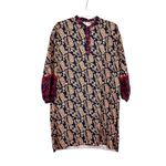 Sachin + Babi Celestine Paisley Print 3/4 Sleeve Tunic Shift Mini Dress Size XS Photo 2