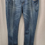 Liuces Jeans Womens Size 18 Slim Fit Rhinestones Embellish Rise Western Cowgirl Blue Photo 0