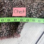 HYFVE  Cropped Animal Print Distressed Denim Jacket Women’s large Photo 6