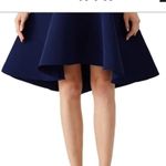 MARCHESA NOTTE Navy Golden Arch Silk Blend Dress Size 4 Blue Photo 10