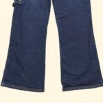 Mudd Y2K 2000’s Faded Dark Wash Utility High Rise Wide Straight Leg Crop Jeans Photo 6