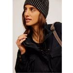 Free People  Arya Cargo Utility Jacket in Black Oversized Size XL Grunge 90s Photo 3