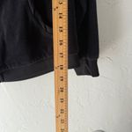 Juicy Couture Y2k Black Velour Hoodie Gold Glitter Logo Zip Up Women's Size L Photo 8