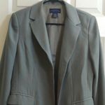 Charter Club  Petite Regular Fit Blazer Gray Size 6P EUC Photo 2