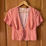 LA Hearts Size Extra Small XS Peachy Pink Polka Dot Women's Teen Girl Top Photo 0