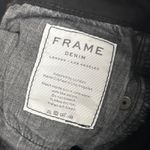 Frame  Jeans Womens 25 Skinny Black Stretch Pockets Raw Hem Photo 4