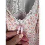 Laura Ashley Women's  Floral Slip Dress Pink/White Size S Nightgown Night Photo 1