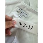 Waverly‎ Grey Dress Womens X Small White Shorty Button Back Mini Puff Sleeve Size XS Photo 4