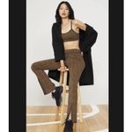 Alo Yoga  Jacquard High-Waist Glenplaid Flutter Legging Size Medium Cinnamon Photo 2