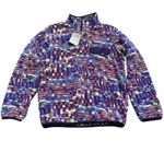 Patagonia Synchilla Snap T Pullover Womens XS Night Plum Fitz Roy Patchwork New Photo 1