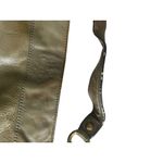 Coach Patent Leather Taupe Shoulder Buckle Bag Photo 6