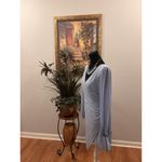 Zesica Women Dress Womens M Boho Vacation Resort Wear Long Sleeve Zip Back Blue Size M Photo 1