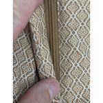 Adrienne Vittadini Women's Dress Pants Size 10 Brown Tan Geometric Print Stretch Photo 7