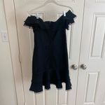 ASOS Lipsy Black Off-Shoulder Ruffle Mini Dress Photo 3