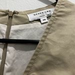 Derek Lam  Collective Khaki Beige V neck Midi Dress With Lace Accents Photo 5