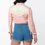 Unique Vintage NEW  Blue Denim Daisy Duke Shorts Women’s Large Photo 1