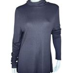 Peace Love World  Women's Large Black Rib Turtleneck Longsleeve Outdoors Winter Photo 0