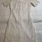 Chelsea and Violet Ivory White Lace Short Sleeve Mini Dress Photo 0