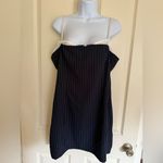Edikted Pinstripe Bra Detail Minidress Photo 4