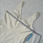 Antonio Melani NWT Ivory Jumpsuit V-Neck Wide Leg Cropped Pants Size 12 Photo 10